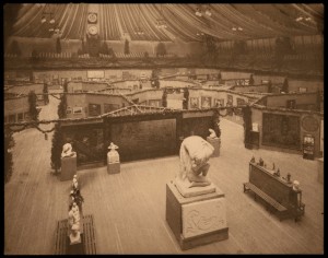 Original 1913 Armory Show set up